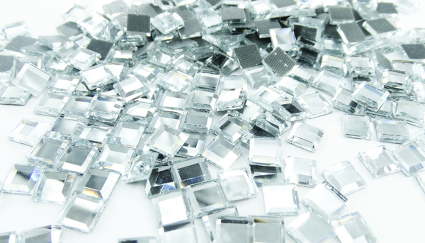 Grande cristal cuadro plata